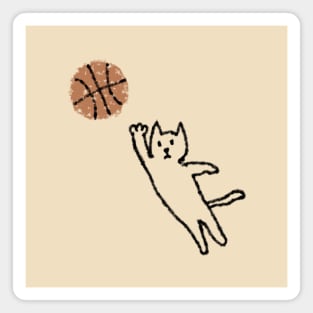 cat, I CAN DUNK Magnet